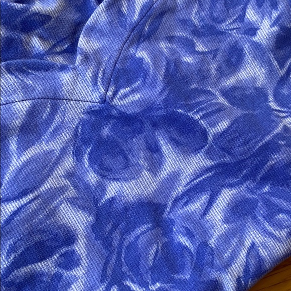 Vintage Rose Pattern Blue Bodysuit - Picture 6 of 6